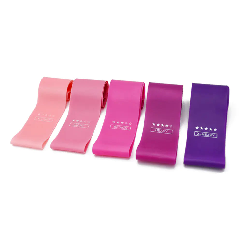 Red Gradient Resistance Bands for Fitness and Rehab
