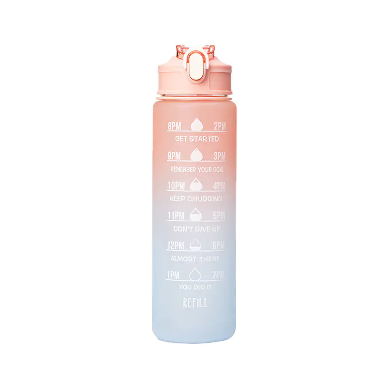 900ML Gradient Sports Cup with Bouncing Belt Straw